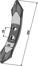 BL2294 Schwergrubberschar Braun 101.15019