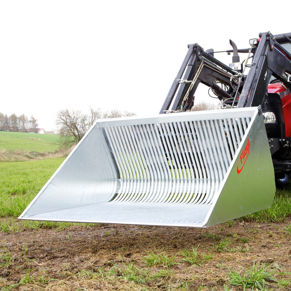 Fliegl Kartoffelschaufel | Verzinkt mit Euronormaufnahme | Ideal für Kartoffeln, Rüben & Mais