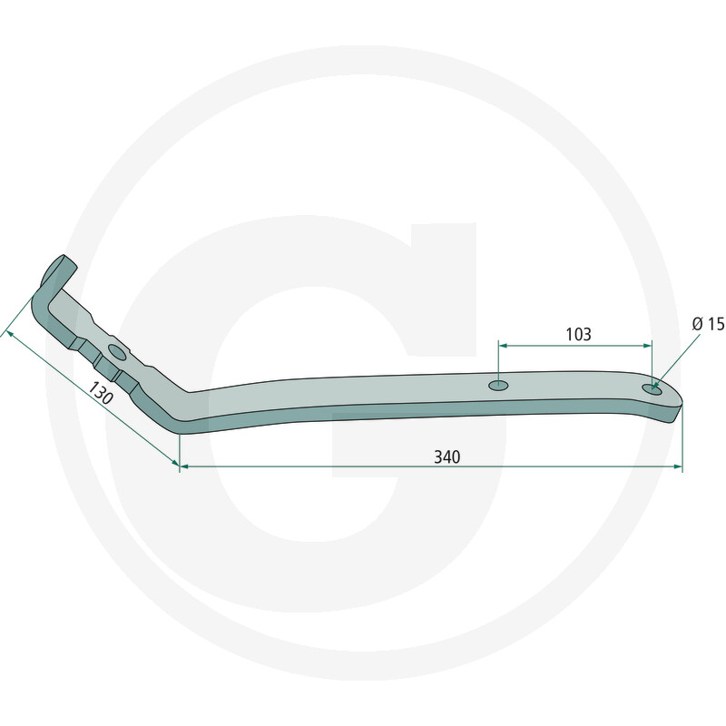 Zinkenarm - passend zu Kuhn GF 440M, 440P, 440T