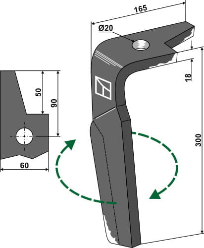 BL27520 Kreiseleggenzinken R - passend zu Amazone 965779