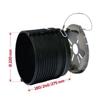 Walterscheid protective pot RIG Black Premium - 188x220mm