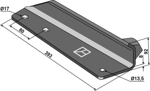 Spreader blade - left