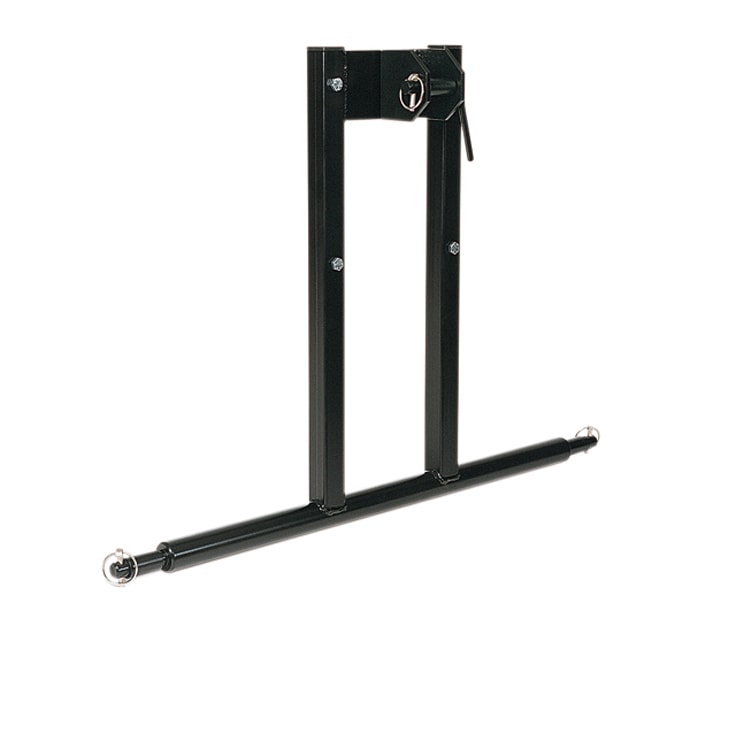 Fitnesszubehör, Metallhalterung, schwarz, Stahlkonstruktion, Ringösen