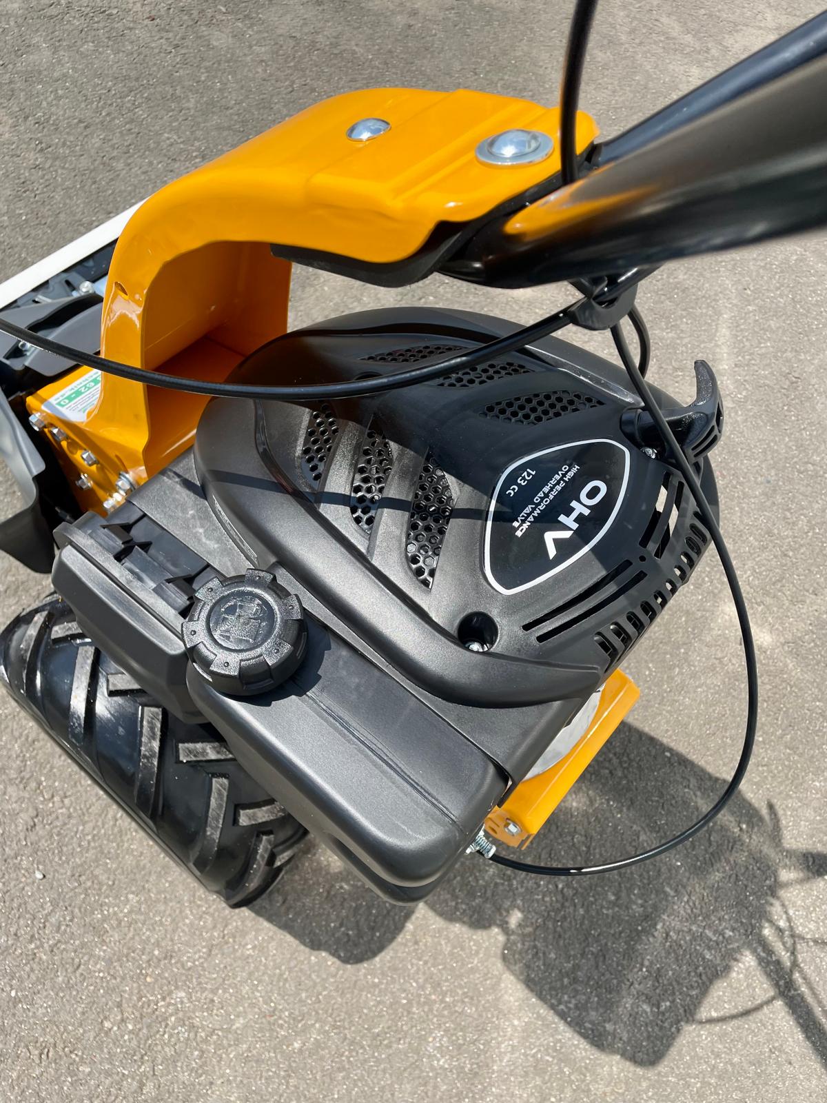 Stiga Balkenmäher 87 cm Schnittbreite | 123 cm³ OHV-Benzinmotor | 3,45 PS | ReadyStart | 1-Gang-Radantrieb | Lasergeschliffenes Messer
