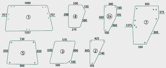 BL16339 Türscheibe links
