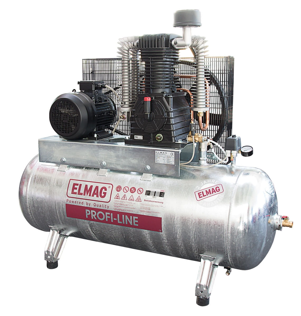 Elmag compressor PROFI-LINE 'galvanized' PL-Z 1200/10/270 D with star-delta connection