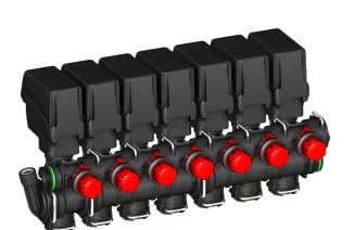 ARAG Teilbreitenventilgruppe Serie 863T elektrisch, für 7 Teilbreiten