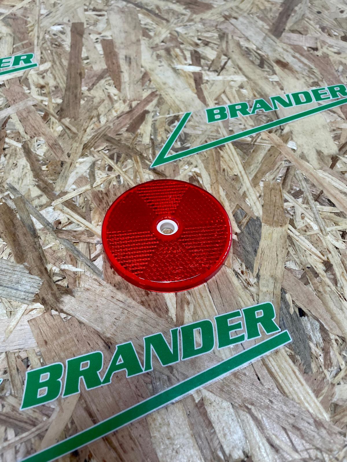 HELLA Rückstrahler rund 60mm rot - geschraubt