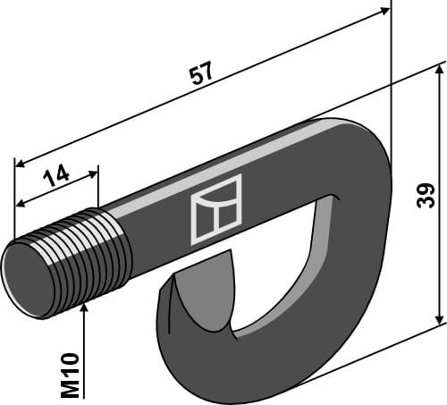 Hakenschraube - passend zu Amazone Grasshopper, Cityhopper, Profihopper
