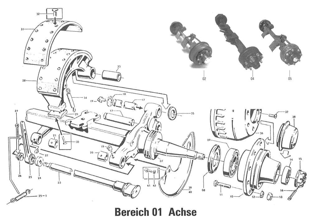 BL12134 HW80 Vorder-/ Hinterachse neu - Nr.4