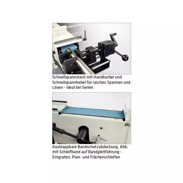 Elmag Radienschleifmaschine 100x2000 - inkl. Rollensatz 7 teilig