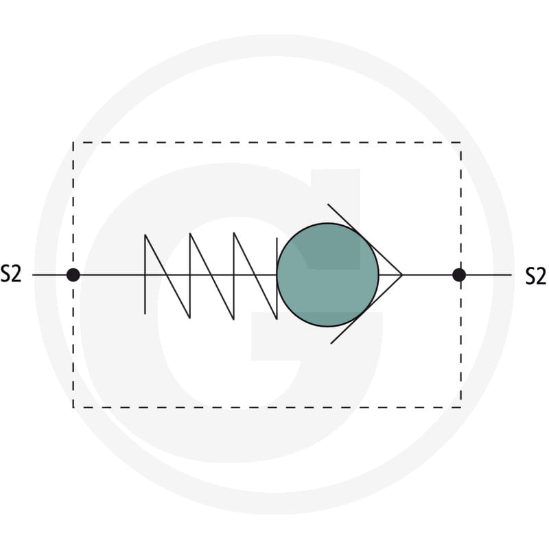 Manuli check valve - connection 12 L (M18 x 1.5) / opening pressure 1 bar
