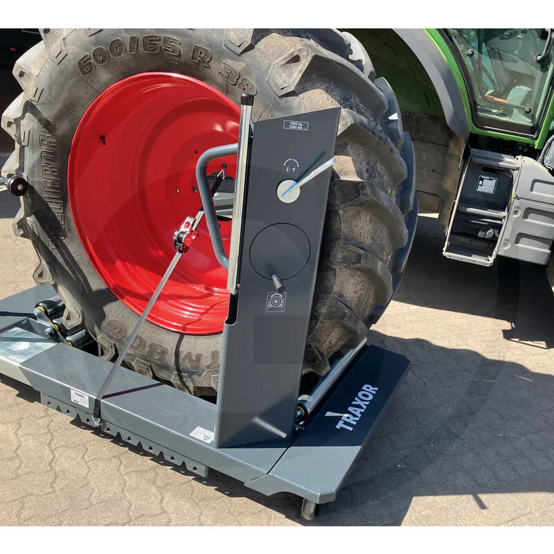TRAXOR Radmontagewagen mit Raddrehvorrichtung – Reifenmontagewagen 1,5 t