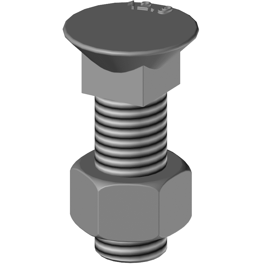 BL40287 SCHRAUBEN - KOPF VIERECKIGER KRAGEN TFCC 12*40 CL.12.9