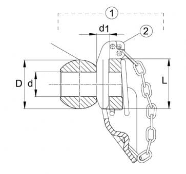 Fangprofil KAT 1 und KAT 2 - Außen 56mm