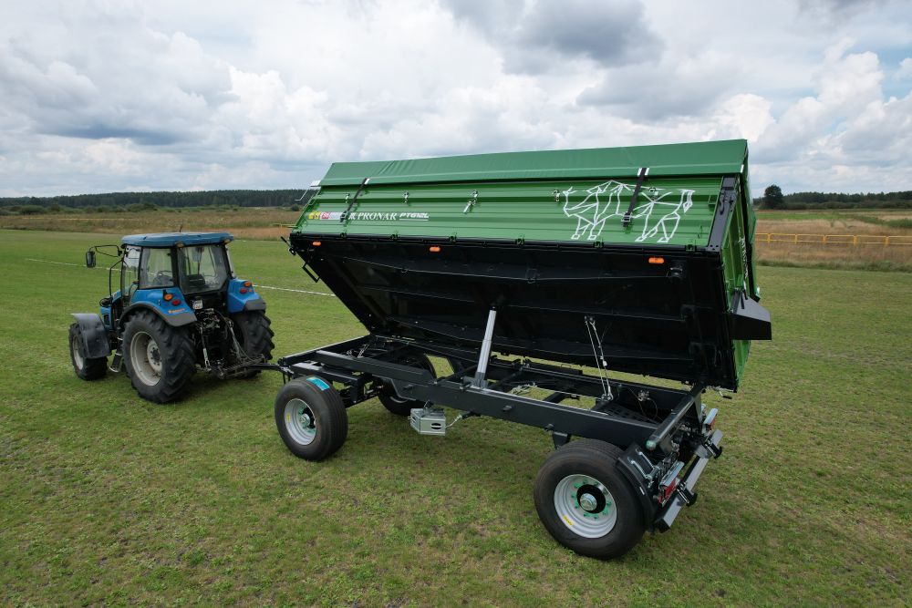 Traktor, Schlepper, Anhänger, Bauernhof, Grün