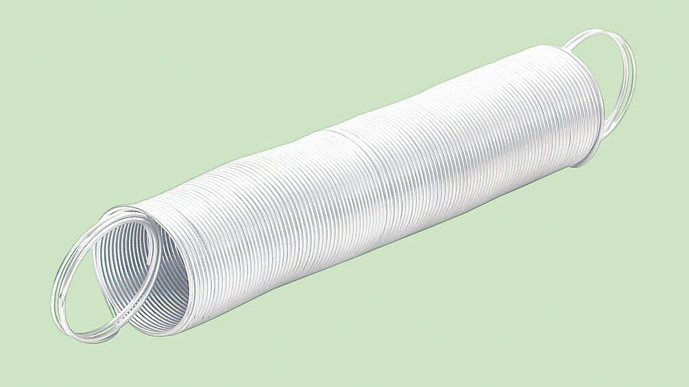 10130 Torfeder bis 5m ausziehbar weiß pulverbesch.