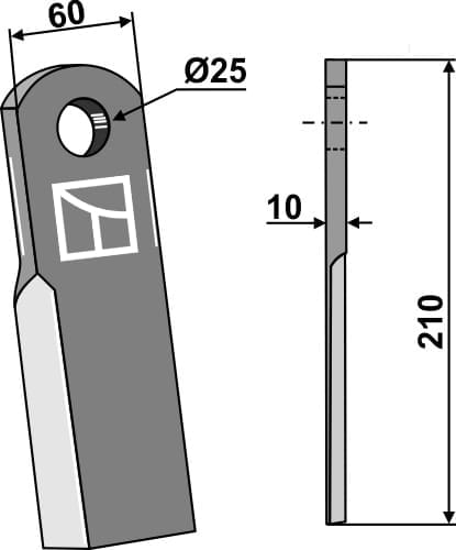 BL28080 Gerades Messer - passend zu Lagarde