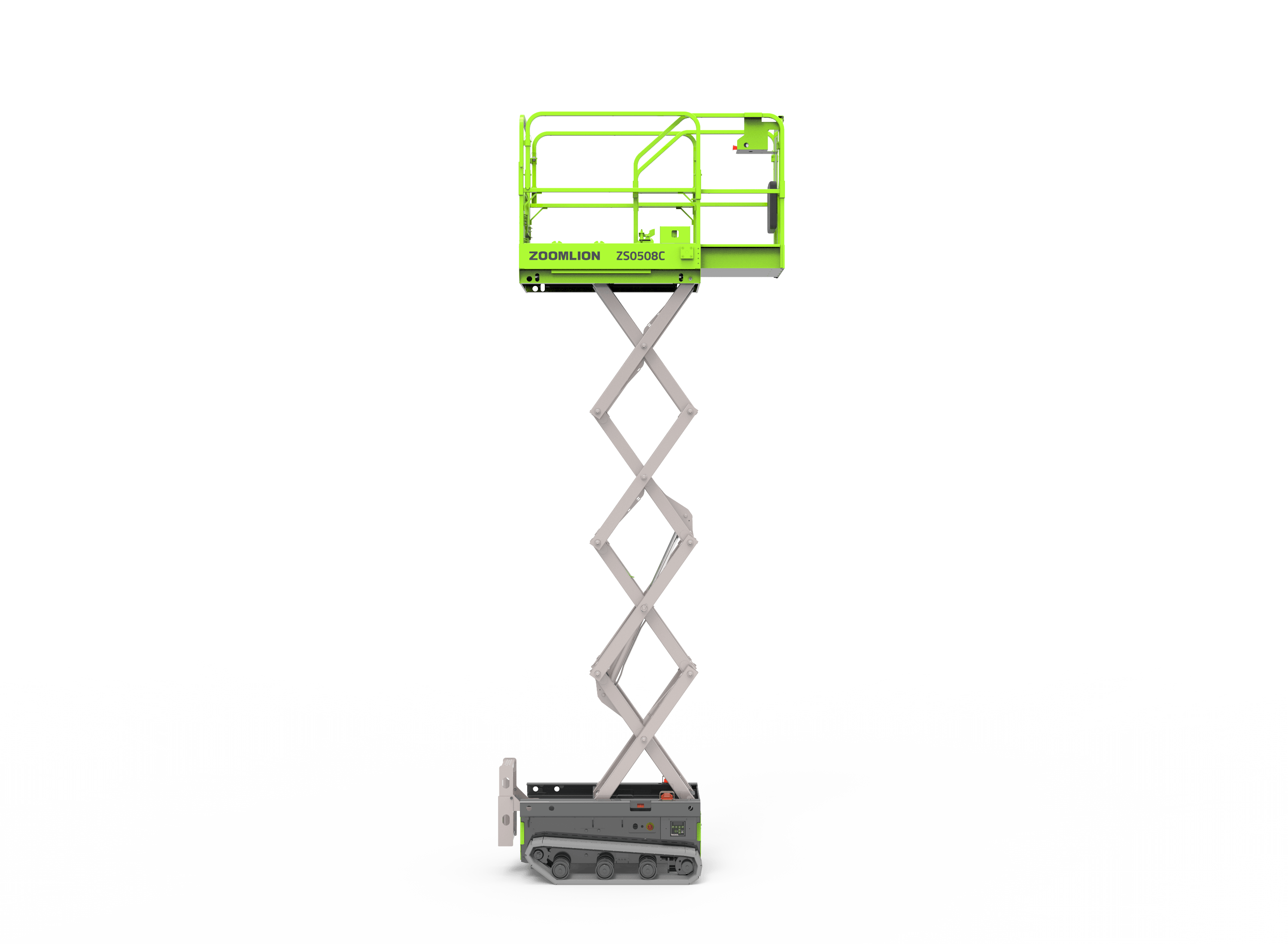 Nacelle ciseaux chenillée Zoomlion, hauteur de travail de 6,5 m – plateforme de travail électrique sur chenilles