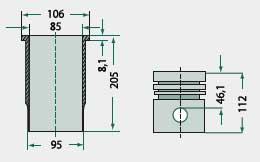 Fendt engine types: KD 211, KD 211 Z piston set complete.