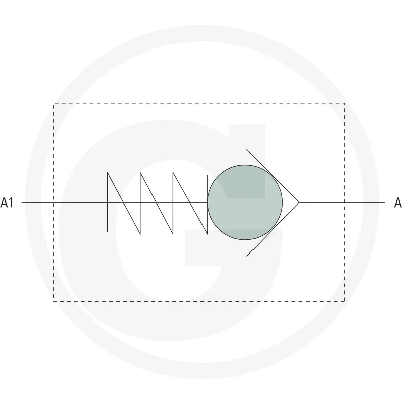 RV-R-12 non-return valve (10 bar)