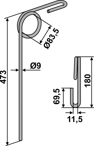 BL29199 Striegelzinken - passend zu Väderstad NZ 400530