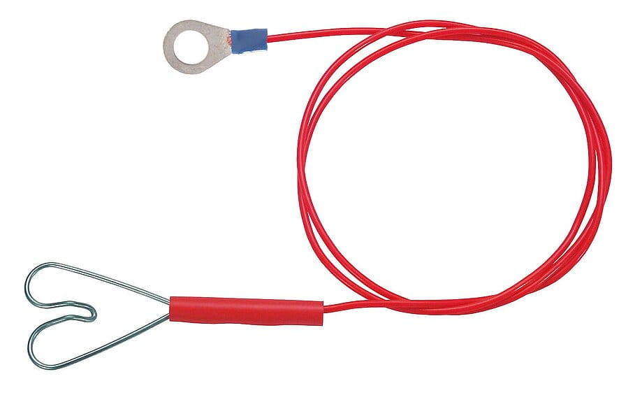 10508 Zaunanschlusskabel rot Herz/Öse