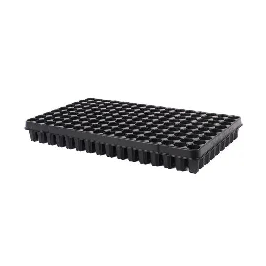 QuickPot Aussaatplatte für Gemüse & Jungpflanzen - 144 Zellen 30x60 mm – Profi Anzuchtplatte