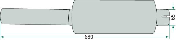Schalldämpfer - passend zu Case IH