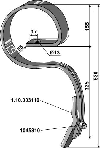 E013678 Kultureggenzinken - passend zu Väderstad 20106470