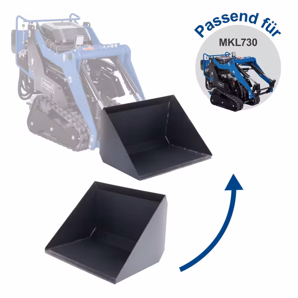Erdschaufel Scheppach - Breite 735 mm | 130 L / 0,13 m³ Fassungsvermögen