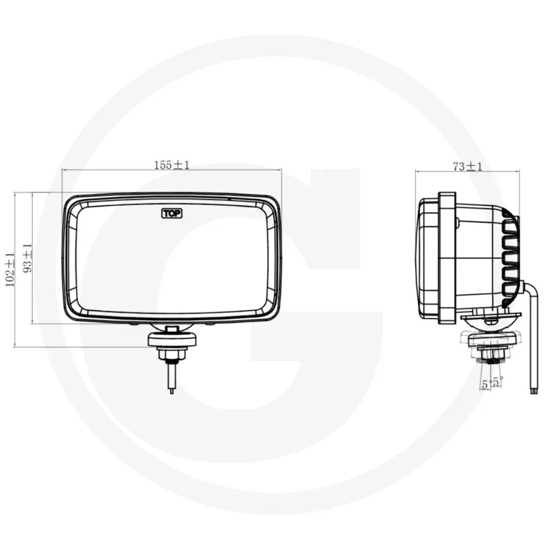 LED headlights - suitable for Massey Ferguson, Challenger