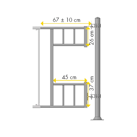 Patura Einschubteil - für Abtrennung Kälber Becken