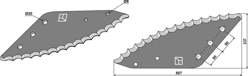 BL29745 Futtermischwagenmesser 6mm - passend zu Seko 24479003