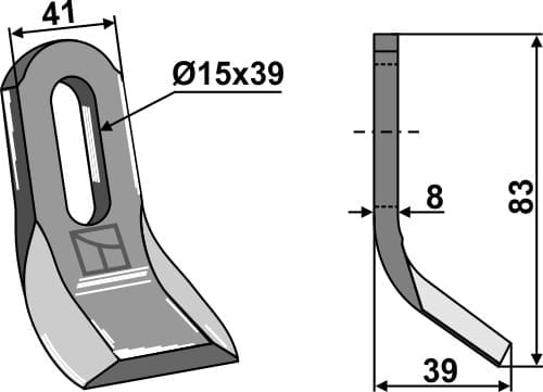 BL4159 Y- Messer 83mm - passend zu Spearhead 7770725