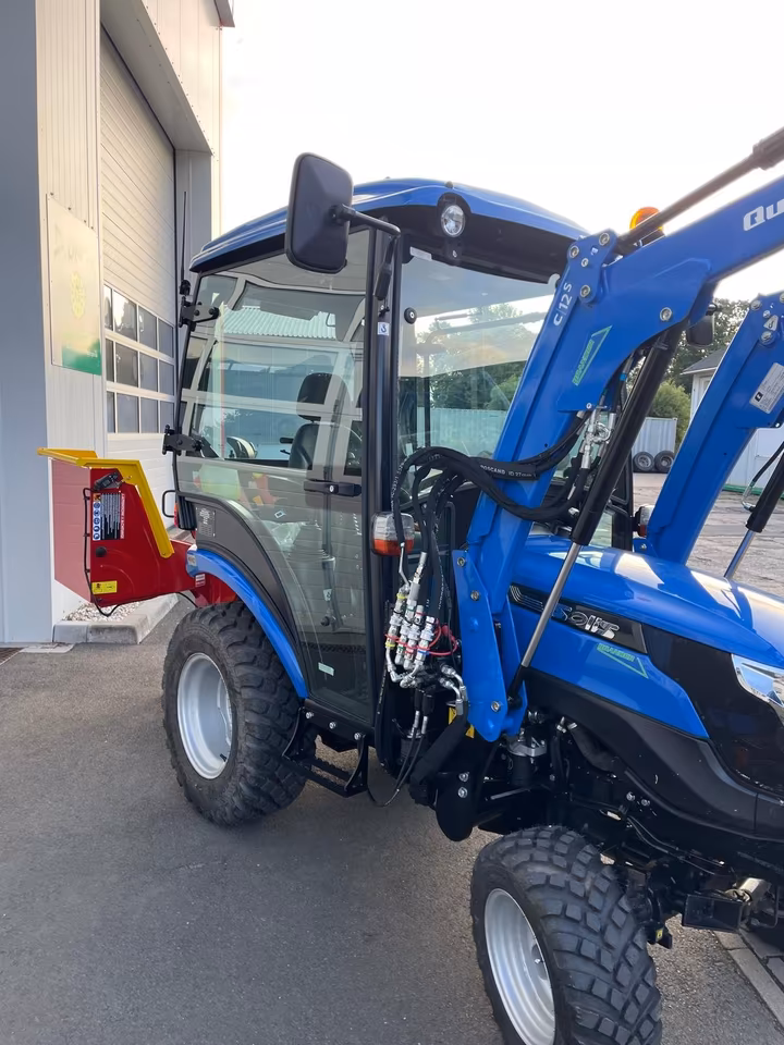 Solis 26 9+9 Traktor mit XXL Kabine & Frontlader | 26 PS Mitsubishi Diesel – Allrad, Servolenkung & Komfort