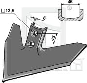 BL2229 Gänsefußschar 047-PWV-1200 John Deere