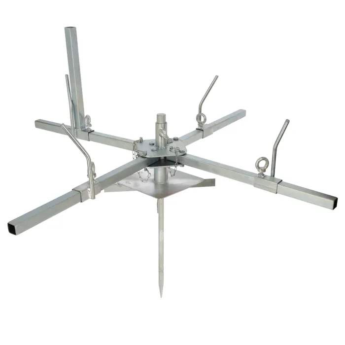 AKO VARIO Drahtabroller | Für Festzaun-Drahtspulen Ø 30–85 cm | Stufenlos verstellbar | Klappbar | Mit Grundplatte