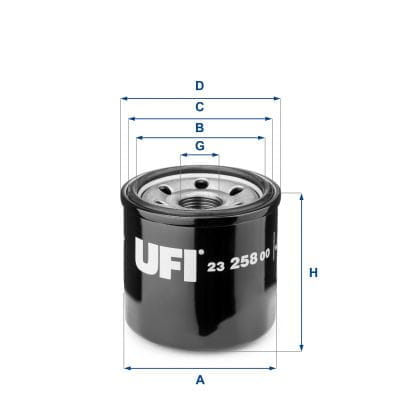 BL23.258.00 UFI Filter 23.258.00 Ölfilter SpinOn