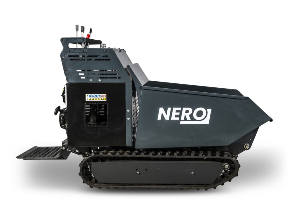 Dumper chenillé Nero 500 kg – Dumper professionnel hydrostatique avec moteur de 9 ch