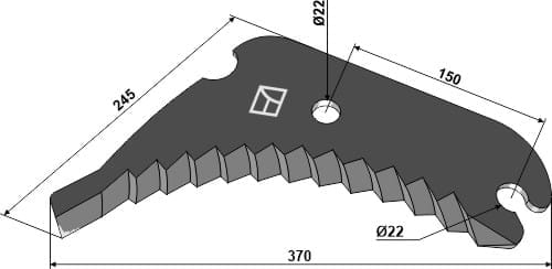 BL29792 Rundballenmesser 5mm - passend zu Welger 0982.21.01.00