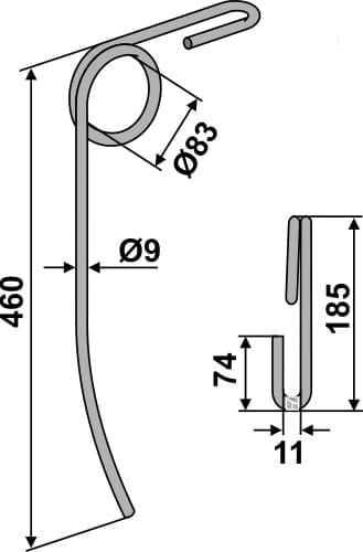 BL29170 Striegelzinken - passend zu Nordsten 45885