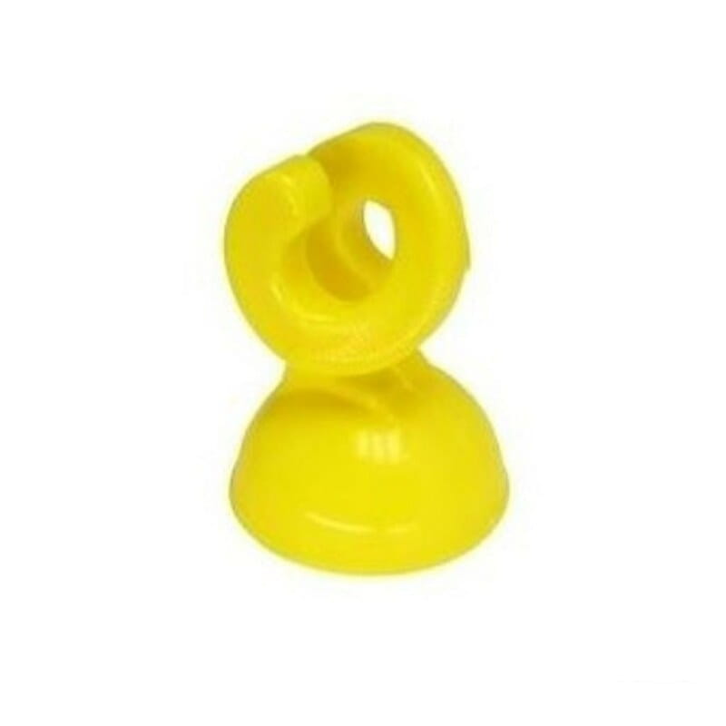 19607 25x Isolatoren Kopf »Nylonöse« für Stahlpfahl oval - 8mm