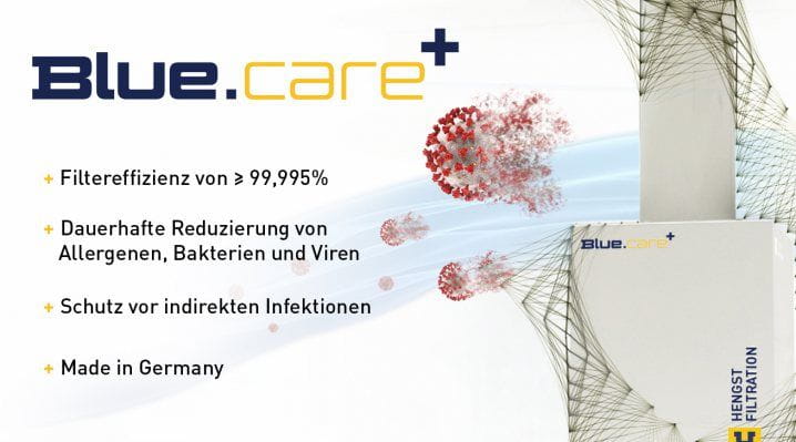 Hengst BlueCare+L Antiviral Air Purifier System