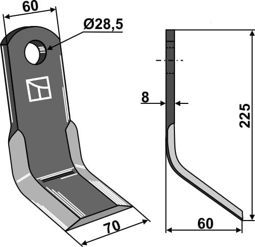 BL27911 Y Messer - passend zu Fantini