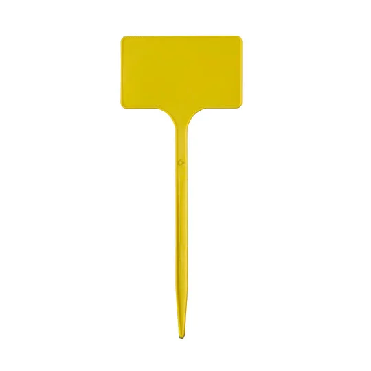 100x Pflanzetiketten 60 x 100 mm, Höhe 250 mm – Gerade Pflanzenstecker aus Hartschaumstoff für Gartenbau