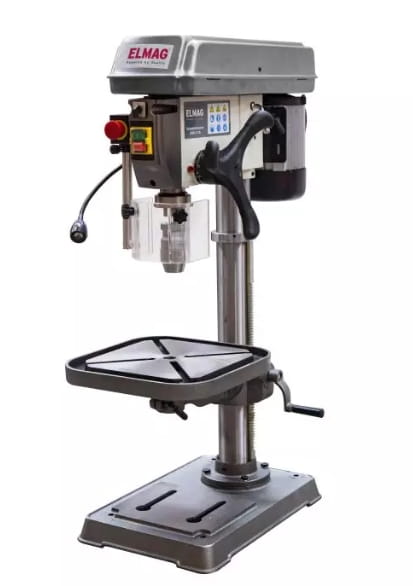 Elmag Profi Tischbohrmaschine 25 mm – 1100W, MK3, 16 Drehzahlstufen, Rechts-/Linkslauf