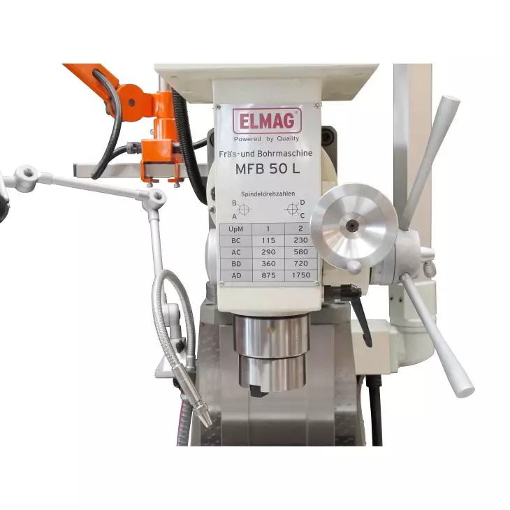ELMAG MFB 50 L Fräs- und Bohrmaschine – 50 mm Bohrleistung | 3-Achs-Digitalanzeige | Start Up Service