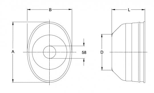 Walterscheid protective pot 110x175x200mm