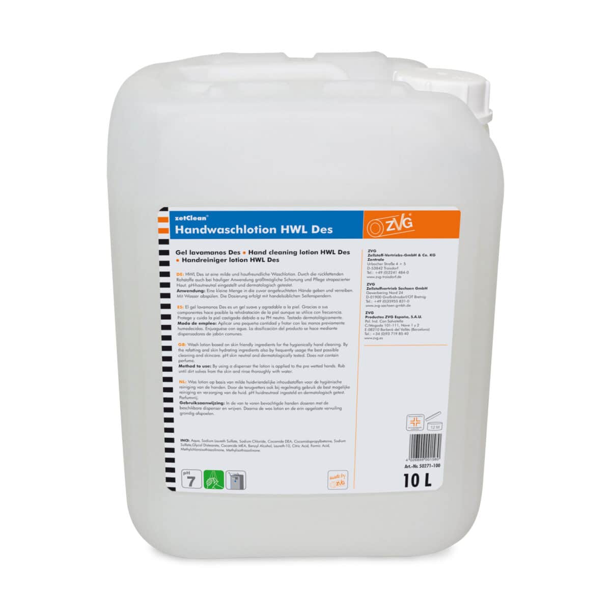 50271-100 ZetClean® ZVG Handwaschlotion HWL DES - 10L